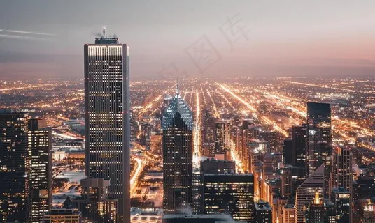 城市黎明图片