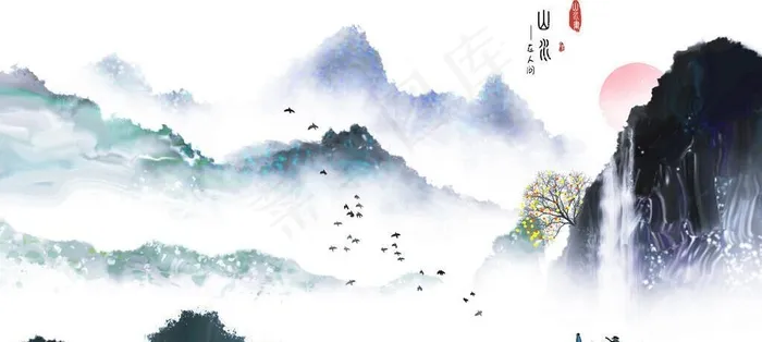 山水画 图片
