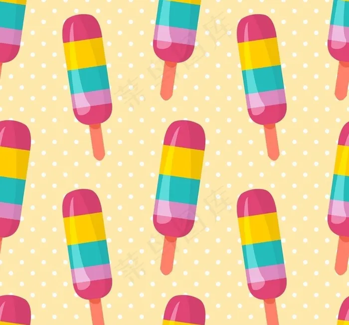 冰棍图案图片ai矢量模版下载