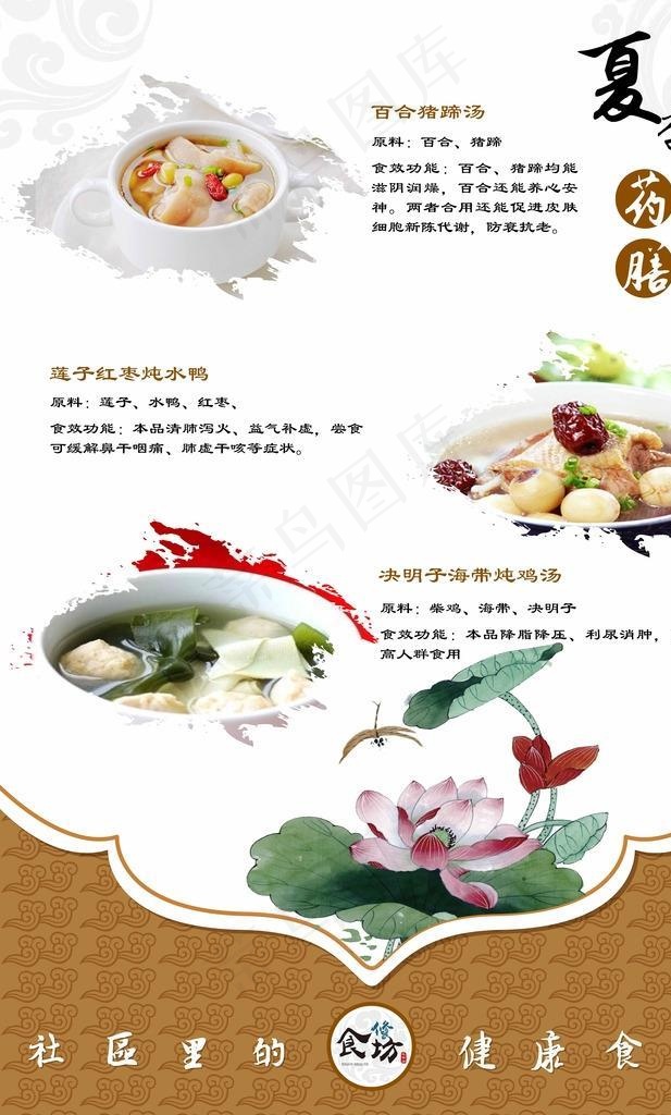 四季养生药膳图片(9448x14174)psd模版下载