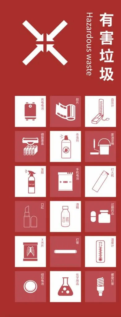 氛围布置 有害垃圾图片ai矢量模版下载