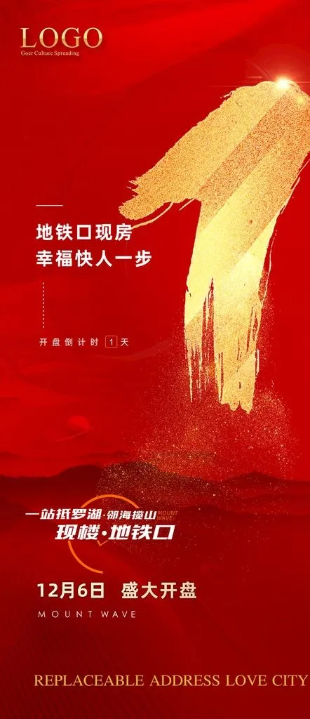倒计时 红色 喜庆图片(1080x2335)psd模版下载