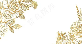 水彩绘花卉背景图片