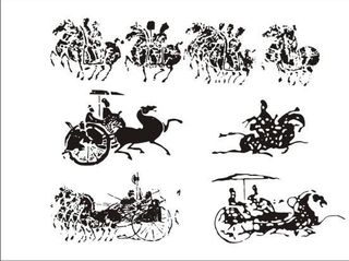 古代车马图图片