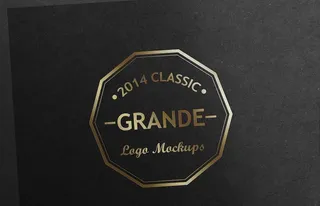 烫金logo样机图片