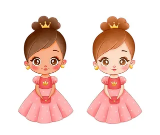 卡通公主图片