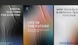 褶皱海报样机图片