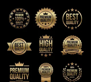 金色标签标识图片