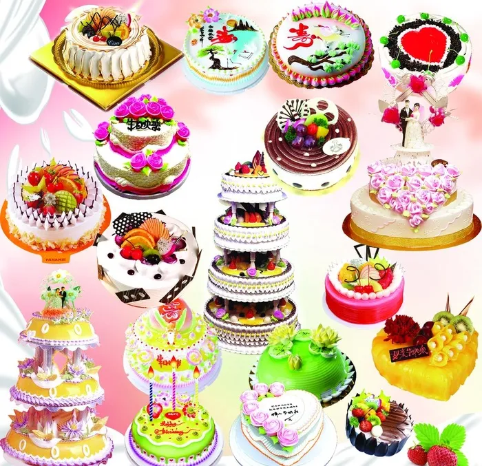 生日蛋糕图片(3150x3150)psd模版下载