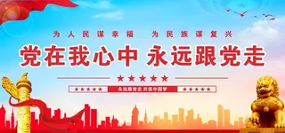 党在我心中图片