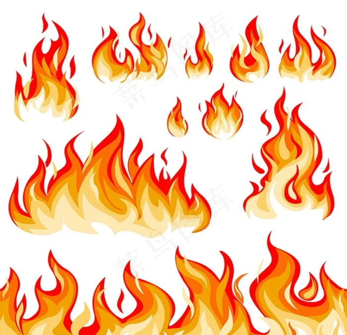 火焰图片ai矢量模版下载