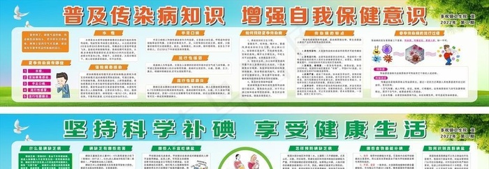 健康教育宣传栏图片cdr矢量模版下载