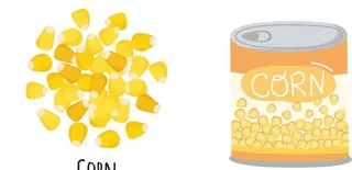 玉米罐头图片