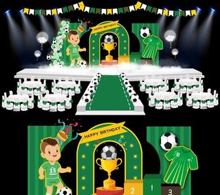 足球绿色主题 背景素材图片