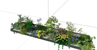 植物花坛小景模型图片