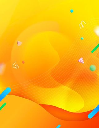 618黄色时尚渐变背景图片