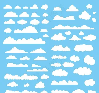 矢量云图片