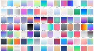 179个CDR彩色渐变预设图片