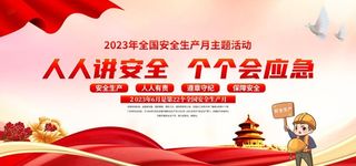 2023年安全生产月主题图片
