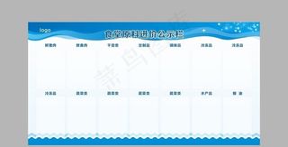 食堂原料公示栏图片