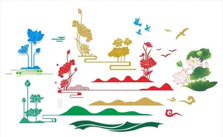 莲花 CDR 矢量素材图片