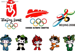 2008北京奥运会标志吉祥物.ai,标识标志