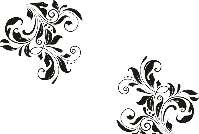 对角花矢量图图片