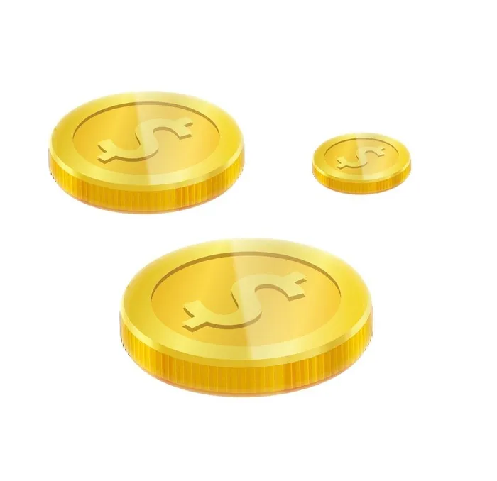 金币图片(2000x2000)psd模版下载
