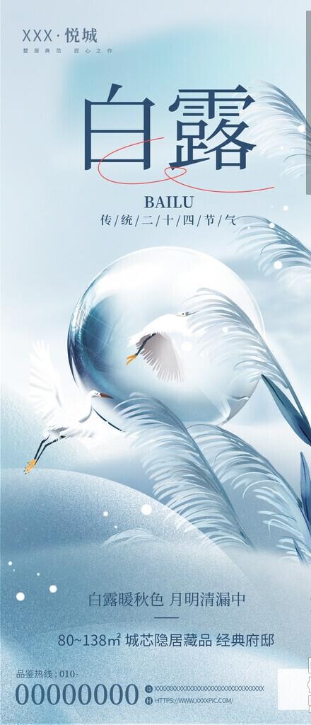 白露图片(1242x2688)psd模版下载