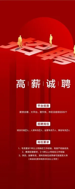 地产招聘海报图片