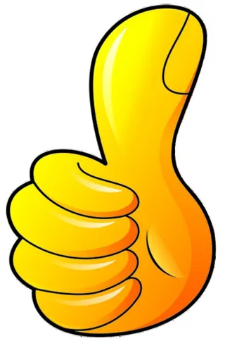 大拇指爱心点赞顶呱呱橙色背景图图片
