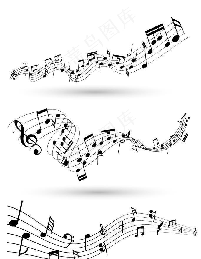 音符图片ai矢量模版下载