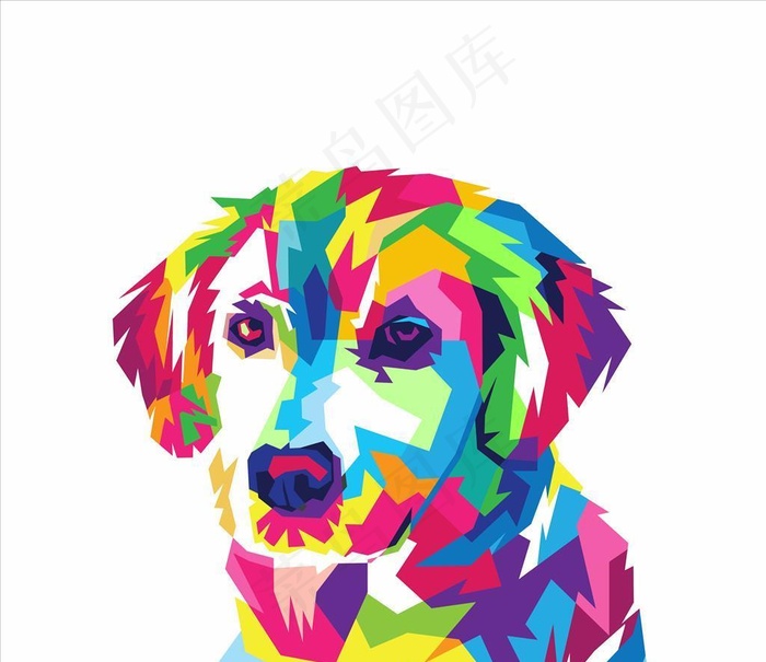 狗图片ai矢量模版下载