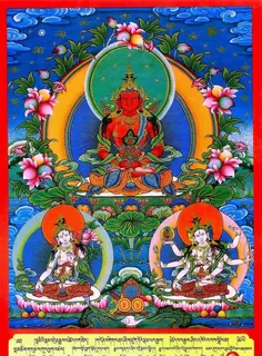 长寿三尊唐卡图片