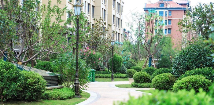 小区 景观 绿化 社区 花园图片