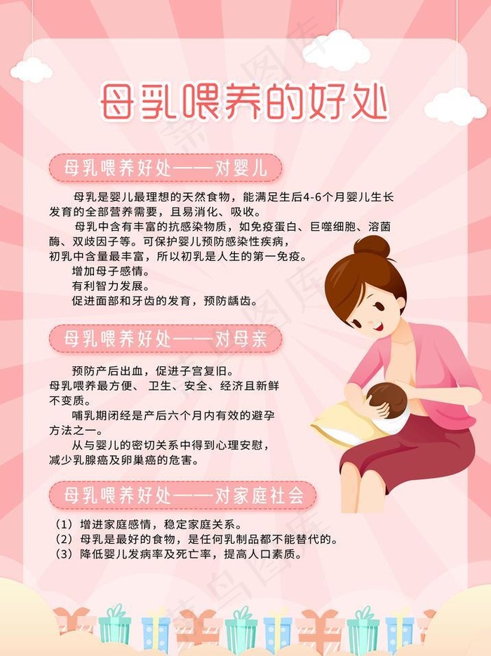 母乳喂养好处图片(4961x7087)psd模版下载