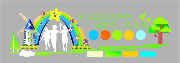 幼儿园文化墙图片