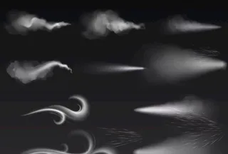 白色气体效果图片