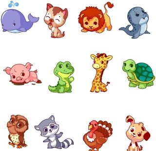 卡通小动物图片