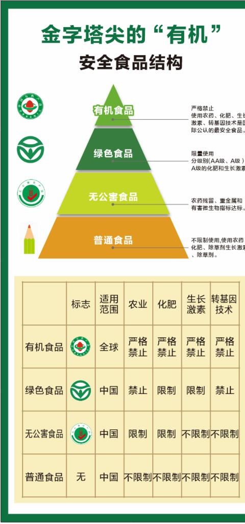 安全食品结构  金字塔  有机图片cdr矢量模版下载