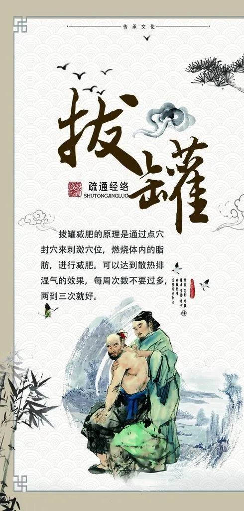 拔罐图片(5610x10335)psd模版下载