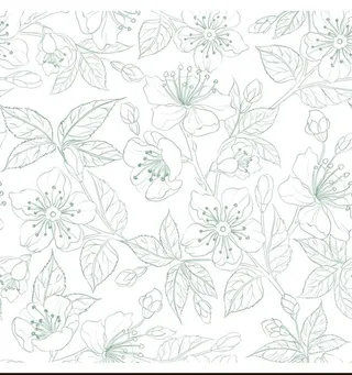 淡雅手绘花卉底纹图片