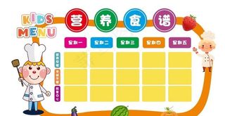 幼儿园食谱图片