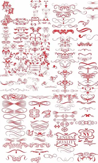 欧式矢量花纹边框图片