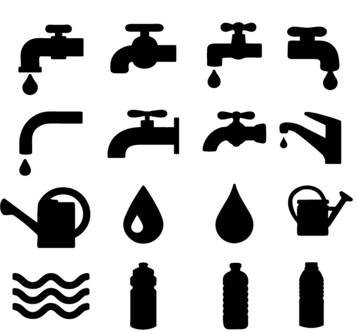 水龙头剪影图片