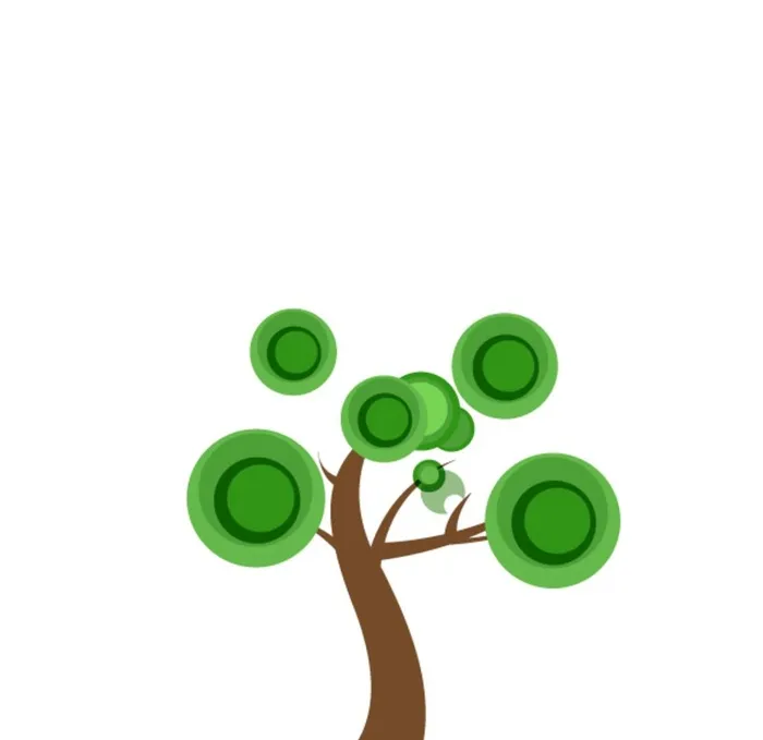 卡通树图片ai矢量模版下载