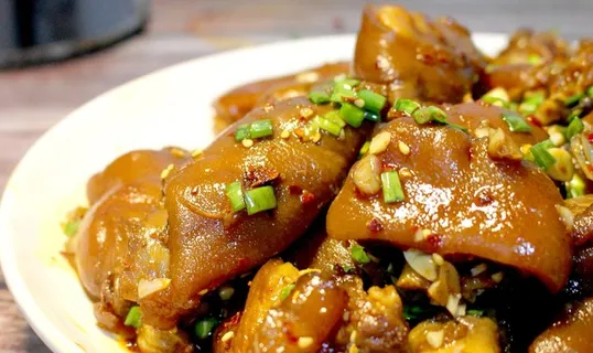 凉拌猪脚美食图片