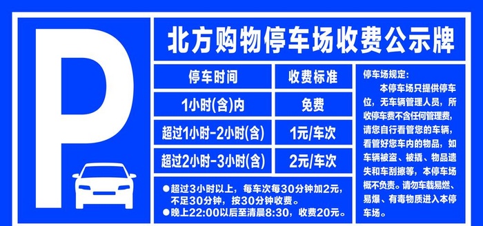 停车场牌图片