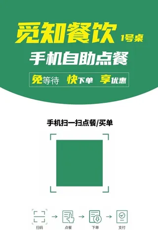 扫码点餐海报图片