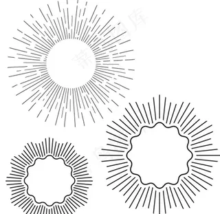 放射性线条图片